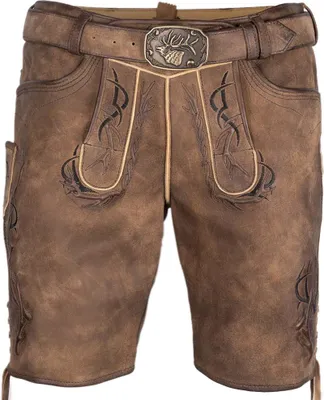 Produktbild von Lederhose Eldorado mit Gürtel Nappato rustikal keder 50
