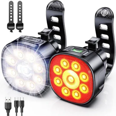Image de Kit de lampes LED pour roue arrière de vélo