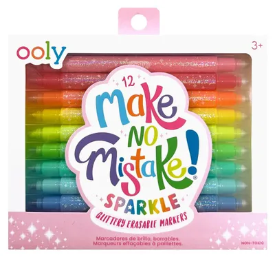 Obrázek produktu pro Sada 12 smývatelných fixů Ooly Glitzer pro děti a kreativní lidi