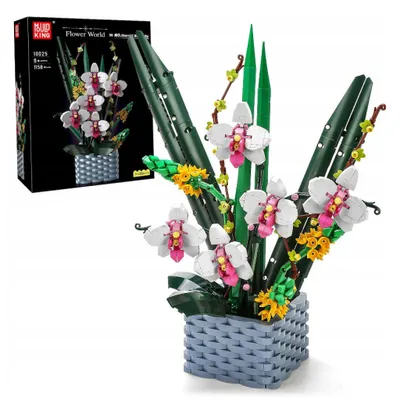 Obrázek produktu pro Lebula kostky květiny kytice orchideje v květináči 1158 ks.