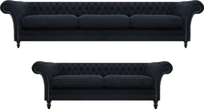 Immagine prodotto di Chesterfield Sofas Chesterfield Sofa Dreisitze mit Zweisitzer Couch Wohnzimmer
