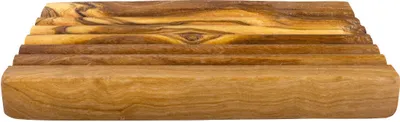 Produktbild von GREENDOOR Olivenholz Seifenschale geriffelt