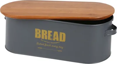 Produktbild von Brotkasten Bread Brotkorb Brotbehälter Brotkiste Aufbewahrungsbox 46x16x18cm