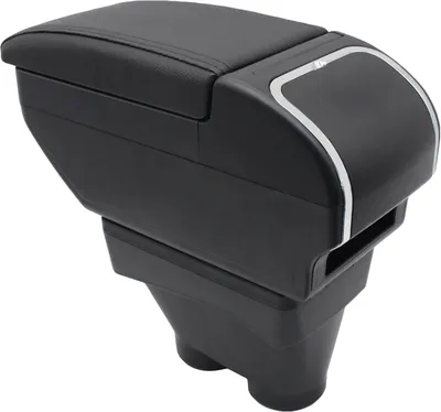 Image de Solidchoice - Support d'accoudoir pour Peugeot 208 (2013-2018) avec espace de rangement