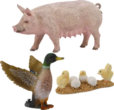 Produktbild von Collecta Bauernhoftier-Set, Landtiere 3+