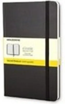 Zdjęcie produktu dla Moleskine 9788883701023 Notatnik MOLESKINE, P/A6, w kratkę, twarda oprawa, czarny