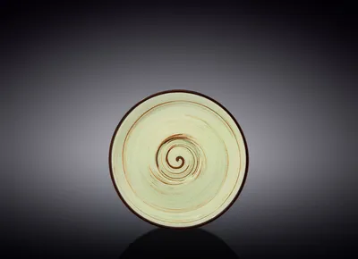 Image de Soucoupe Wilmax 12 cm en porcelaine couleur pistache WL-669134/B