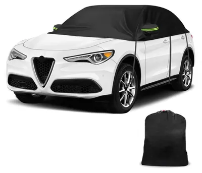 Obrázek produktu pro Poloviční kryt na auto pro Alfa Romeo Stelvio, rok výroby 2017-2025, vodotěsný, větruodolný, reflexní