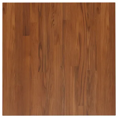 Immagine prodotto di Piano Tavolo Quadrato Marrone Scuro 60x60x2,5cm Rovere Trattato