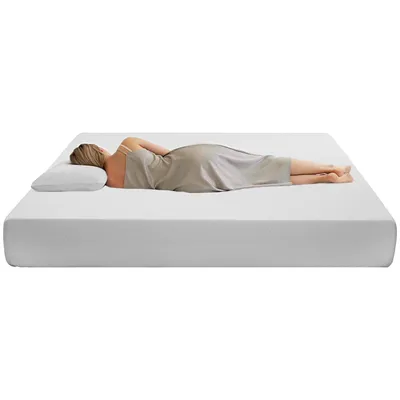 Image de Matelas à ressorts ensachés Fortuna Lai 140x200cm, confortable , couvre-lit avec particules antidérapantes et poignées, Oeko-Tex, ergonomique, respirant et durable, dureté H3