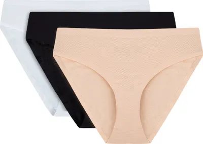 Zdjęcie produktu dla Vivisence 4011 3-pack biały/czarny/beżowy s majtki figi