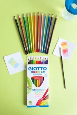 Produktbild von Giotto colours 3.0 Aquarellkreiden mit Aquarellmine 12er-Set