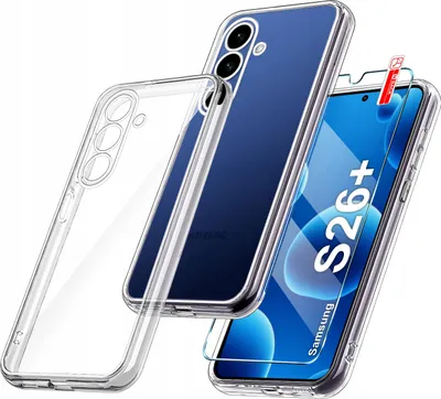 Immagine prodotto di Custodia trasparente per Samsung S26+ Plus CUSTODIA TRASPARENTE RINFORZATA 2 MM + vetro 9H