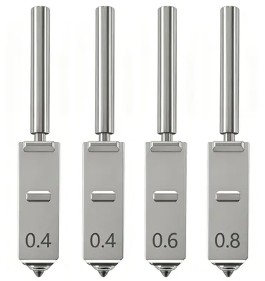 4 gehärtete Stahldüsen 0,4/0,6/0,8 mm für Kobra S1 Max Combo