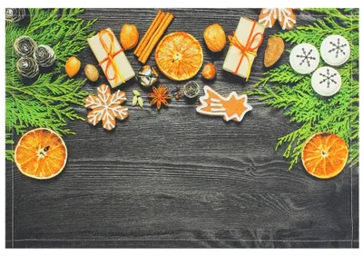 Immagine prodotto di Tovaglietta in tessuto TESSUTO Decorazione natalizia spezie legno