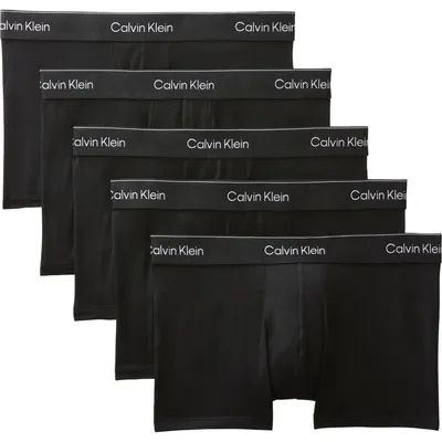 Produktbild von Calvin Klein Icon Baumwolle Stretch 5-Pack Trunk LV00NB4393-TM6 Schwarz Größe XS