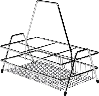 Produktbild von VS Flaschenträger Stahldraht Silber