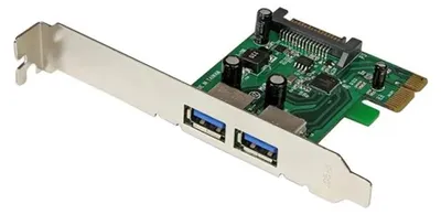 Obrázek produktu pro StarTech.com PEXUSB3S24, PCIe, USB 3.2 Gen 1 (3.1 Gen 1), Nízký profil, PCIe 2.0, Zelená, Metalická, CE, FCC, TAA, REACH