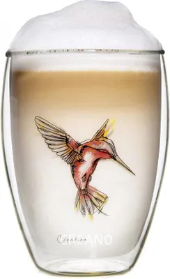 Produktbild von Doppelwandiges Thermoglas, 250ml, rot, für Latte Macchiato