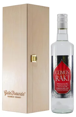 Produktbild von Gümüs Raki mit Geschenk-Holzkiste