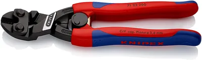 Produktbild von Knipex Kompaktbolzenschneider CoBolt DIN ISO 5743 20° mit Facette 2K-Hüllen - 71 22 200 SB
