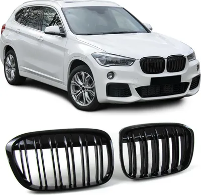 Produktbild von Sport Kühlergrill Doppelsteg Performance Glanz passend für BMW X1 F48 14-19