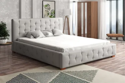 Produktbild von Polsterbett Bett Doppelbett COMO (Set 1) Stoff 140x200cm