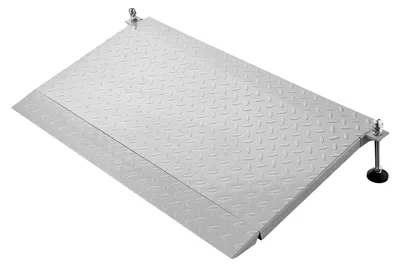 Image de SucceBuy, rampe de seuil de 1080 x 590 mm, 453,6 kg, réglable en hauteur, antidérapante, stable, pour fauteuils roulants, scooters, seuils de portes, bordures, escaliers