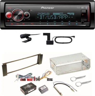 Produktbild von Pioneer MVH-S520DAB USB FLAC DAB+ Bluetooth MP3 Einbauset für Audi A3 8L A6 4B