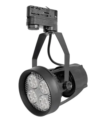 Obrázek produktu pro T-LED Černé lištové svítidlo 3F + LED žárovka 35W Barva světla: Denní bílá 105601_032602