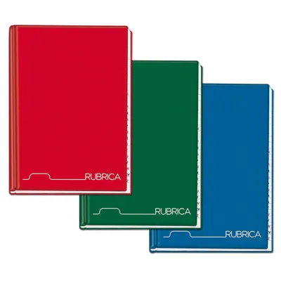 Produktbild von Blasetti Rubriche cartonate, Einfarbig, Gemischte Farben, A4, 384 Blätter, 70 g/m², Liniertes Papier