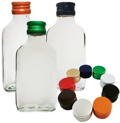 Productafbeelding van Set van 10 Glazen Flessen 100 ml met Schroefdop