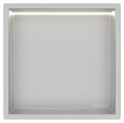 Obrázok produktu pre BALNEO nástenná nika WALL-BOX ONE 30 × 30 × 10 cm z nehrdzavejúcej ocele B0101010109-1