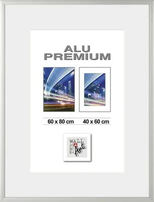 Produktbild von Bilderrahmen Alu Quattro silber 60x80 cm