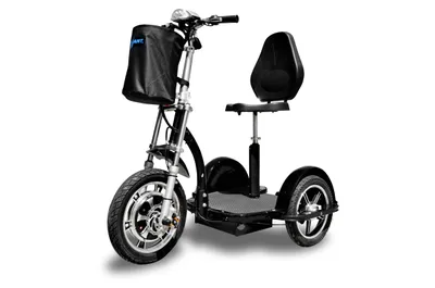 Produktbild von TP012D - schwarz, 25 km/h, 500 Watt, Seniorenmobil / Dreiradroller