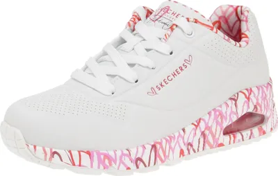 Produktbild von Skechers 155506 Uno Loving Love - Damen Schuhe Sneaker - WRPK-Weiß, Größe:40 EU