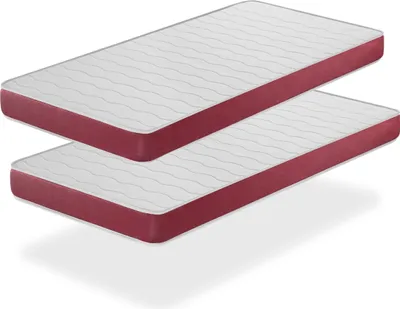 Produktbild von Set mit 2 Schaumstoffmatratzen 80x190 cm VELVET DREAMDI