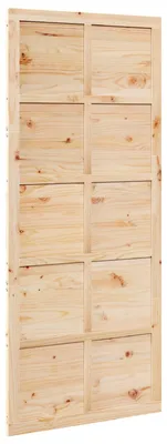 Immagine prodotto di vidaXL Porta del fienile naturale 100 x 2,5 x 208 cm in legno di pino massiccio