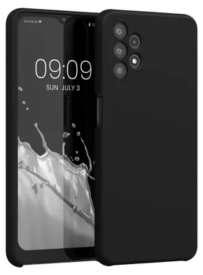 Produktbild von kwmobile Handyhülle für Samsung Galaxy A32 5G Hülle - Case Silikon - Kabelloses Laden - Schutzhülle Cover in Schwarz
