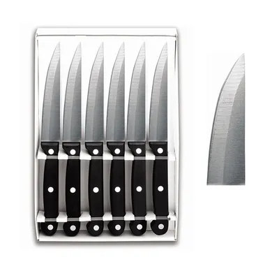Immagine prodotto di Coltello da bistecca a lama liscia 6 pezzi