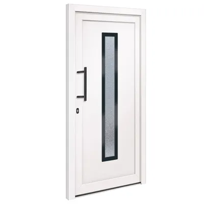 Produktbild von vidaXL Haustür Weiß 98x200 cm PVC