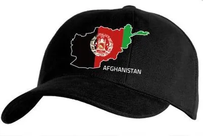 Produktbild von Baseballcap in Schwarz mit Print - AFGHANISTAN - 52242
