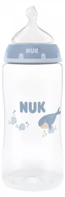 Produktbild von NUK First Choice Temperature Control Babyflasche 300 ml Walfisch