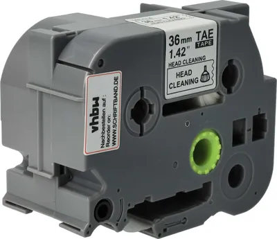 Produktbild von vhbw Druckkopf Reinigungskassette kompatibel mit Brother PT 9400, 550, 9200, 550A, 3600, 9200PC, 530, 9200DX, 9500 Beschriftungsgerät - 2,5mx 36mm