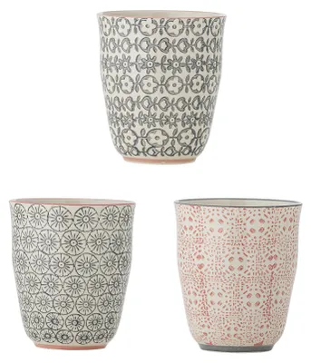 Produktbild von Bloomingville Cécile, Set, 0,3 l, Becher, Universal, Mehrfarbig, Steingut