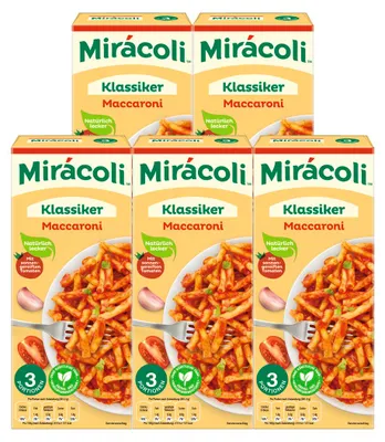 Produktbild von Miracoli Maccaroni Tomatensauce natürlich und lecker 360g 5er Pack