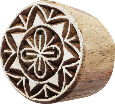 Produktbild von Stempel aus Holz - Mandala 07 - 3,5 cm - Holzstempel