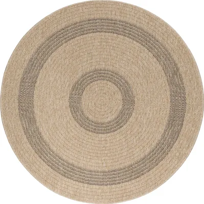 Produktbild von Outdoor Teppich COMILLA Schwarz 120 cm Rund