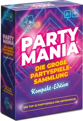 A product box for a party game collection.