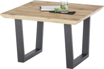 Produktbild von Couchtisch >ASOLA< in Eiche furniert / schwarz - 70x45x70cm (BxHxT)